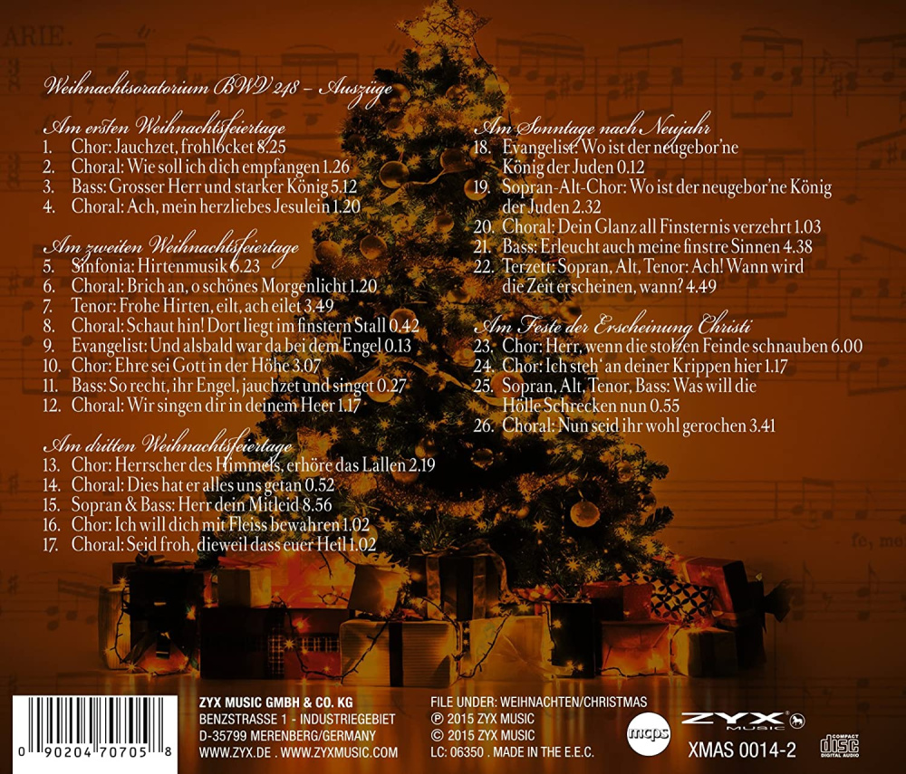 Das Weihnachtsoratorium von Johann Sebastian Bach