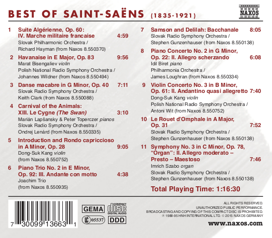 Best of Saint-Saens