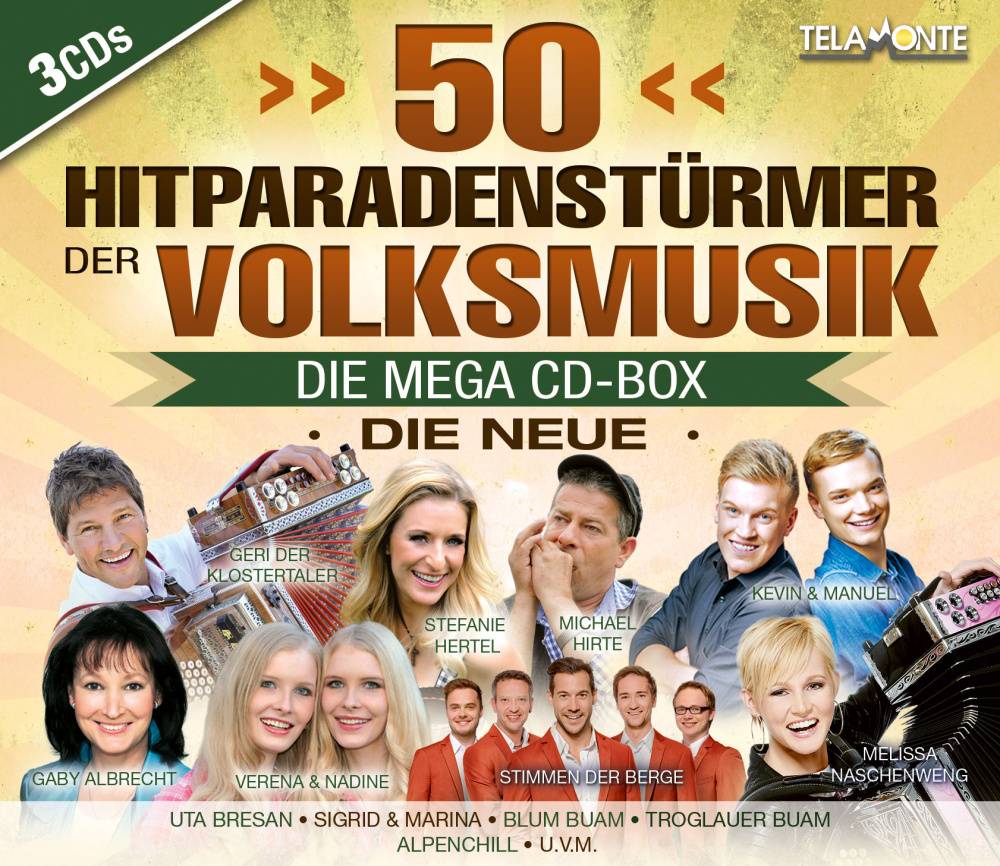 50 Hitparadenstürmer der Volksmusik - Die Mega CD-Box