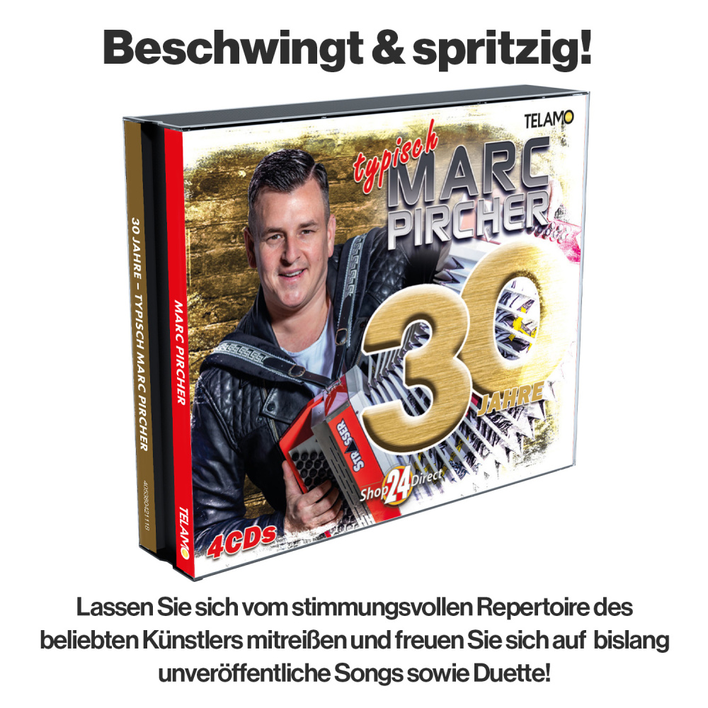 30 Jahre - Typisch Marc Pircher + GRATIS Schlüsselanhänger