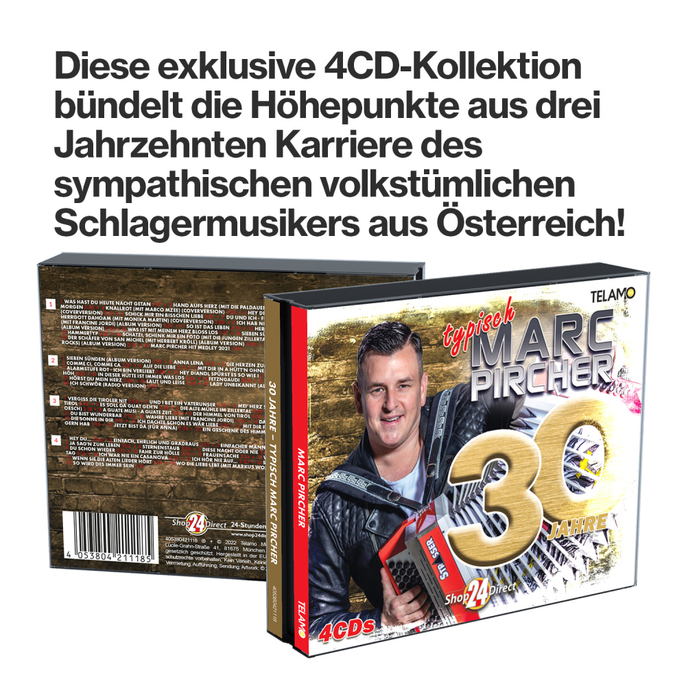 30 Jahre - Typisch Marc Pircher + GRATIS Schlüsselanhänger