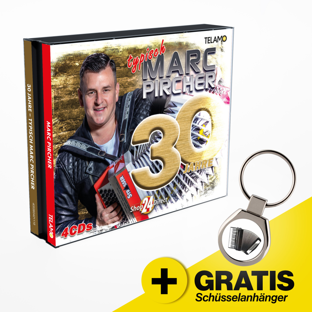 30 Jahre - Typisch Marc Pircher + GRATIS Schlüsselanhänger