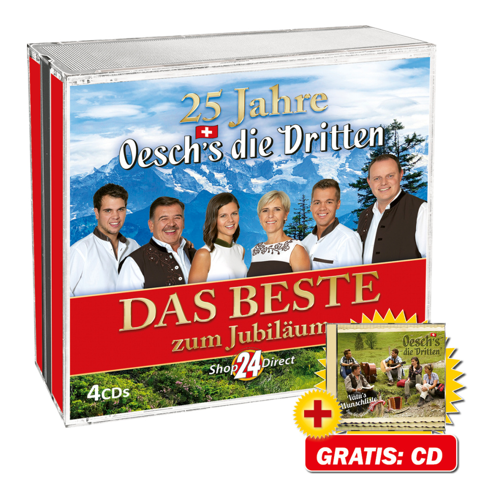 Produktabbildung: 25 Jahre - DAS BESTE zum Jubiläum + GRATIS: CD - Vätu's Wunschliste zum 60. Geburtstag