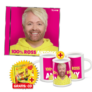 100% Ross Fan-Set Tasse + CD + GRATIS CD ?Mein Freund Button?