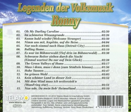 Stefan Mross präsentiert die Legenden der Volksmusik: Ronny (CD)