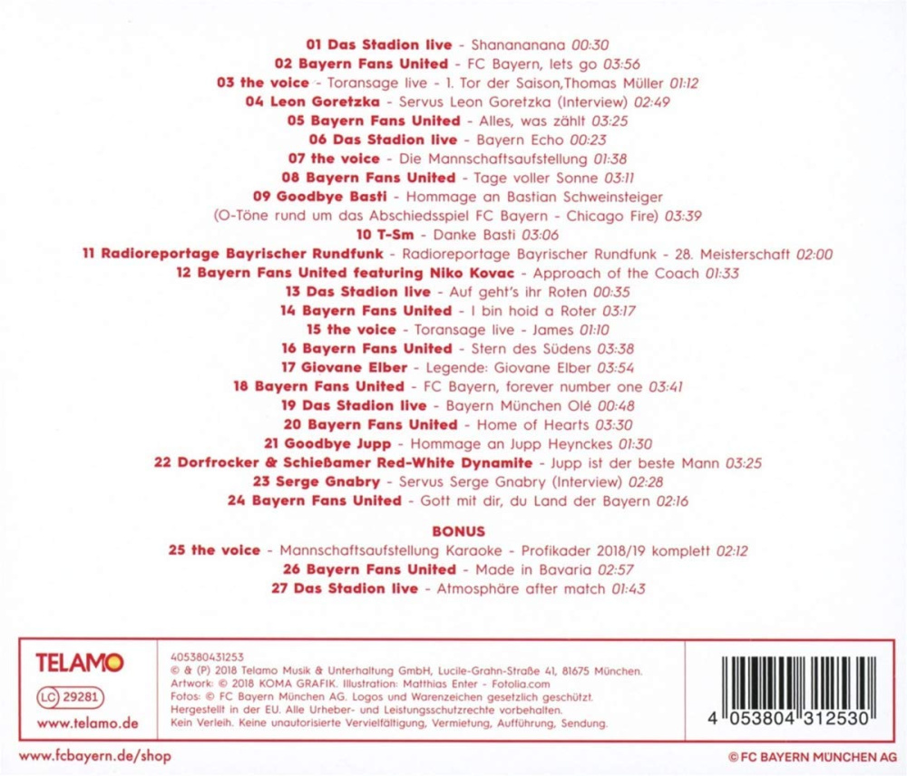 Das Album - Der Soundtrack zur Saison 2018/19