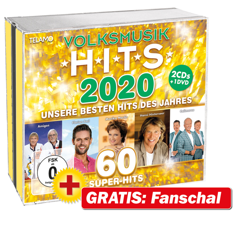 4053804314824 - Volksmusik Hits 2020 (2 CDs + DVD) - Various (Audio CD mit DVD)