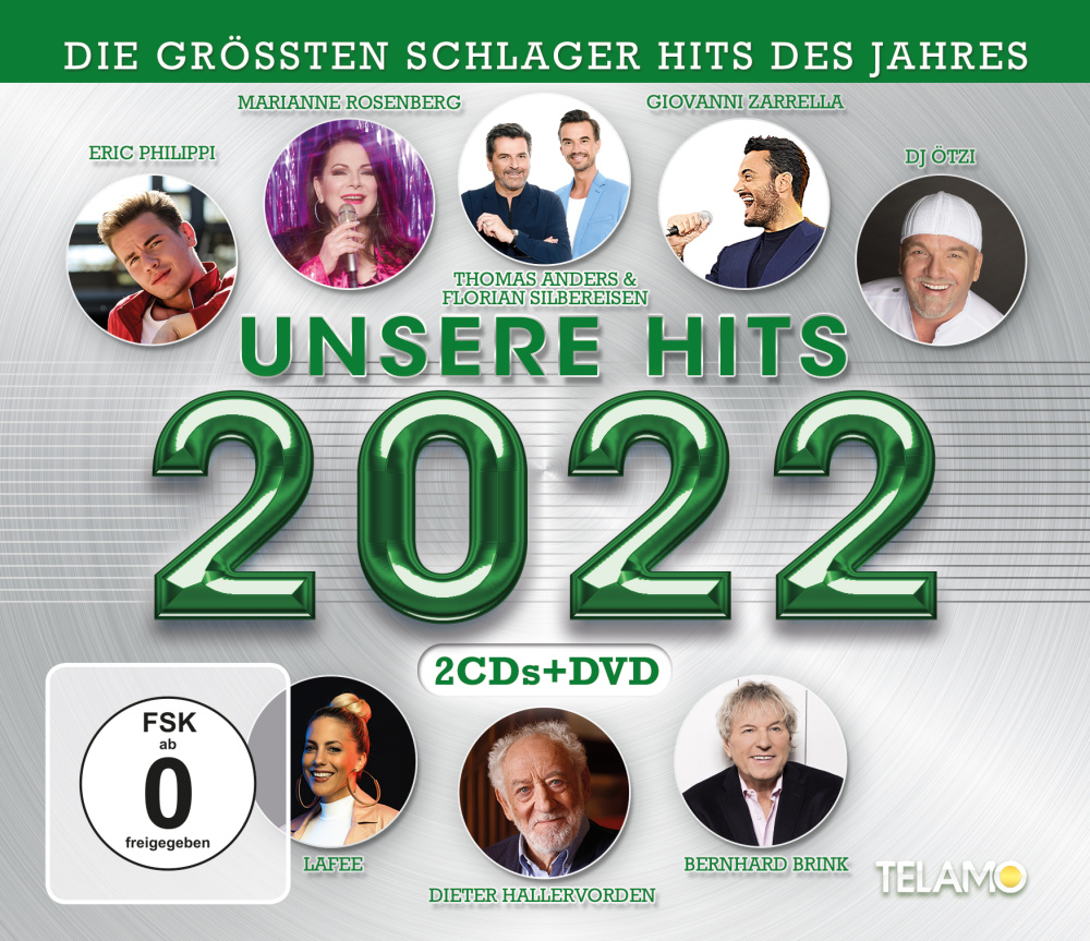 4053804317009 - Unsere Hits 2022 (2 CDs + DVD) - Various (Audio CD mit DVD)