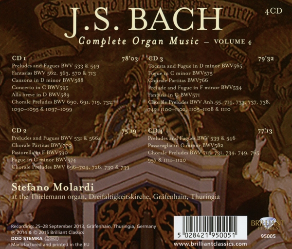 Complete Organ Music, 4 Audio-CDs. Vol.4