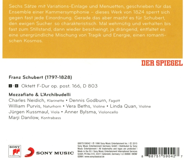 Die besten guten-Oktett F-Dur / Franz Schubert