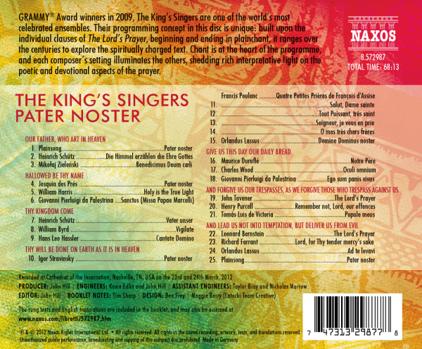 Pater Noster, 1 Audio-CD