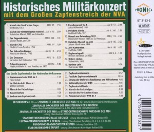 Historisches Militärkonzert mit dem Großen Zapfenstreich der NVA (CD)