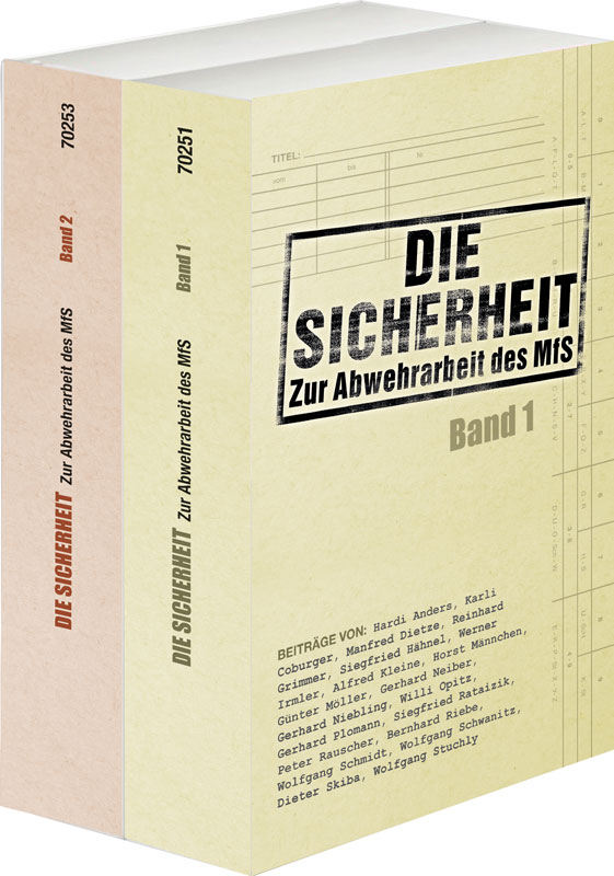 Produktabbildung: Die Sicherheit - Zur Abwehrarbeit des MfS Band - Folge 1+2