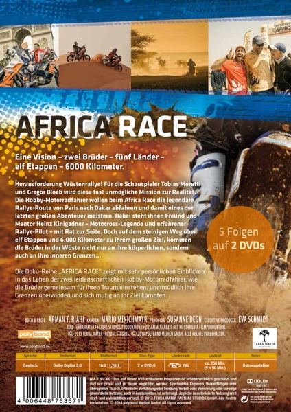 Africa Race - Zwei Brüder zwischen Paris und Dakar, 2 DVDs