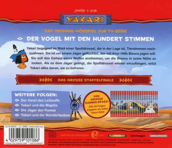 Yakari - Der Vogel mit den hundert Stimmen, Audio-CD