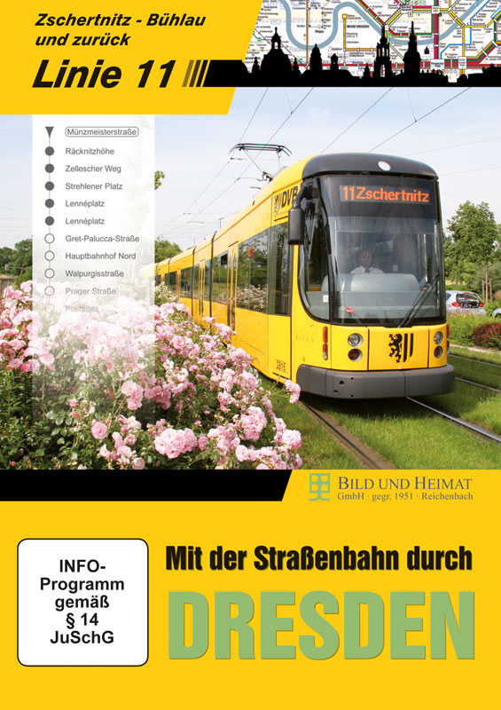 Mit der Straßenbahn durch Dresden, Linie 11 (DVD)