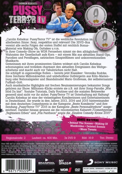 Pussy Terror TV, 3 DVDs