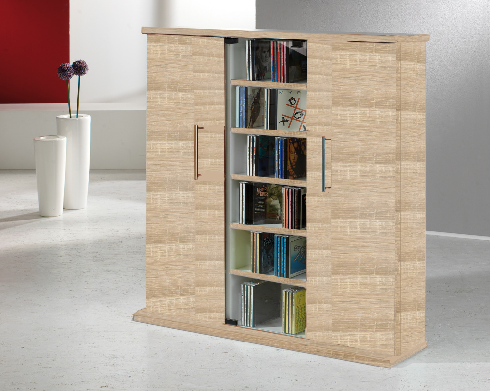 CD-Schrank "Santo" Sonoma-Eiche (sägerau)